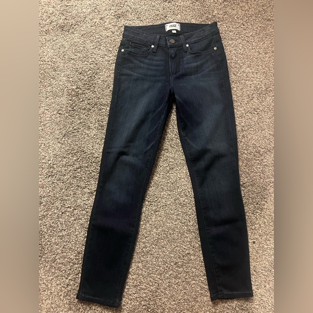 PAIGE Denim Verdugo Crop Skinny Jeans Size 25 - Picture 9 of 14